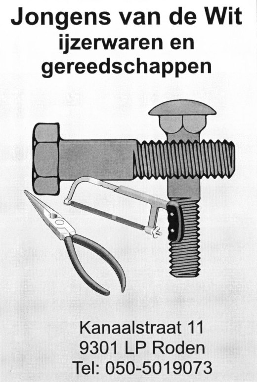 Van de Wit ijzerwaren en gereedschappen